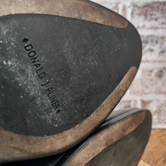 Donald J. Pliner Two Tone Penny Loafers mens Black/ Brown size 13 - Picture 6 of 16